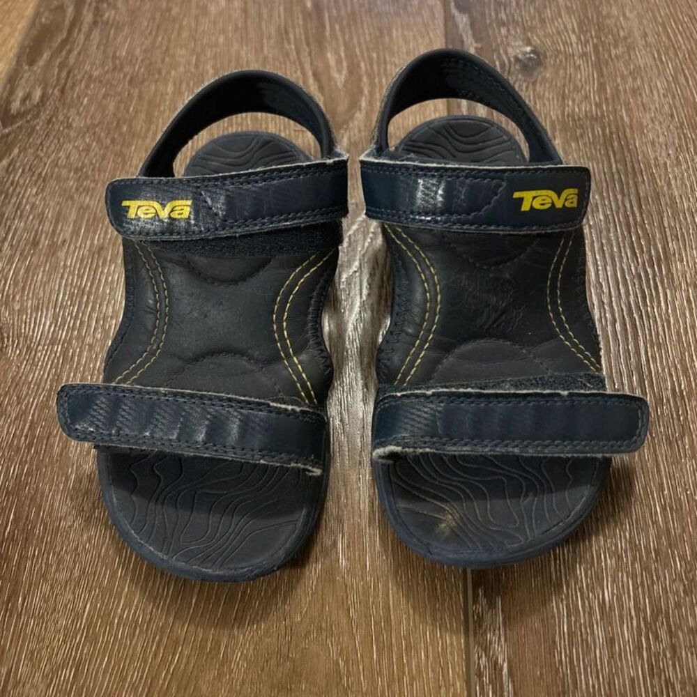 Teva Kids Navy Blue Adjustable Strap Sport Water Sandals – Size US 12 (18 cm)